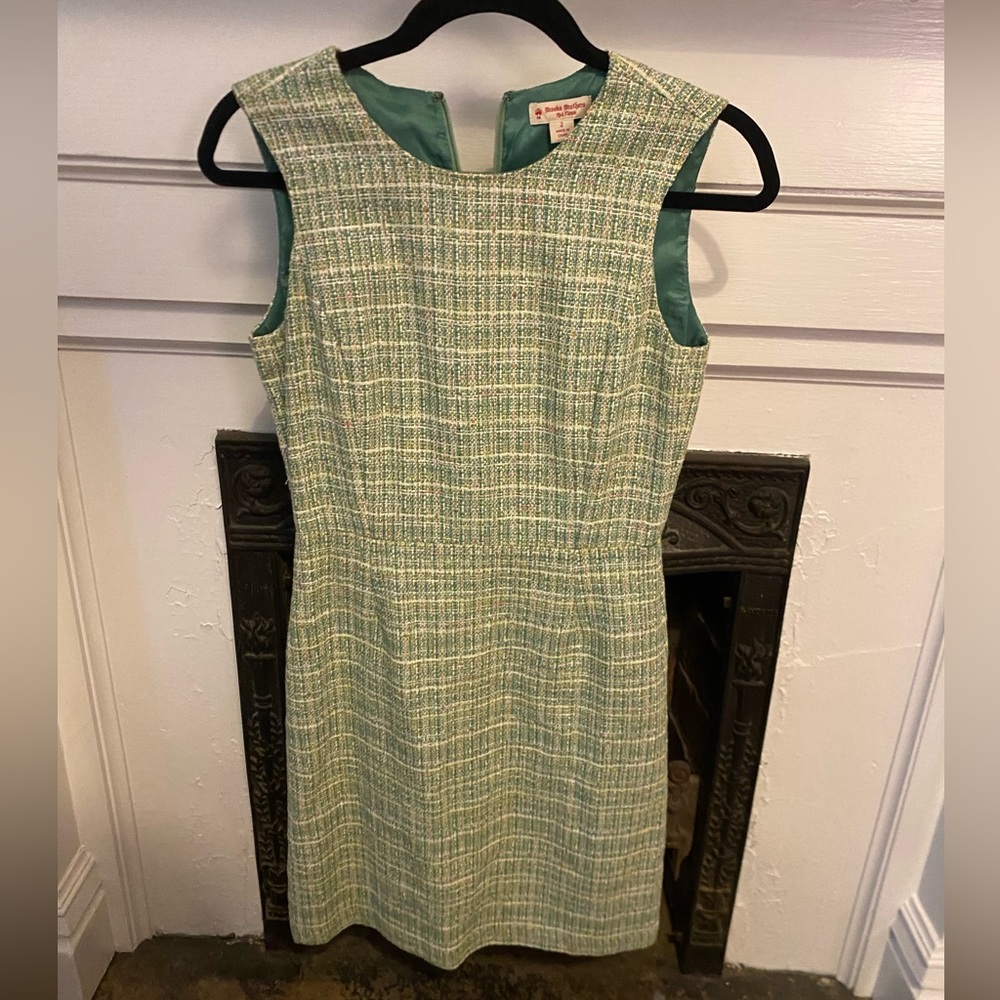 Brooks Brothers greed tweed dress